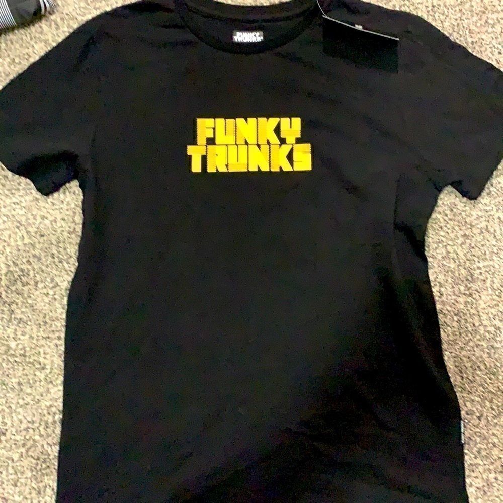 NWT Funky Trunks Black T-Shirt - Medium